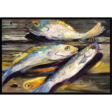 Carolines Treasures Fish On The Dock Indoor and Outdoor Mat- 24 x 36 in. JMK1116JMAT